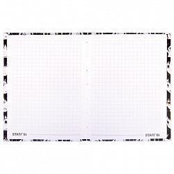 Блокнот МАЛЫЙ ФОРМАТ (110х147 мм), А6, 80 л., твёрдый, клетка, STAFF, "Аниме", 114436