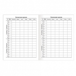 Дневник 1-11 класс 40 л., на скобе, ПИФАГОР, обложка картон, БЕЛЫЙ, 105509