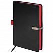 Ежедневник датированный 2026 А5 138x213 мм, BRAUBERG "Inspiration", под кожу, цветной срез, черный, 117473