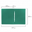Папка с пластиковым скоросшивателем BRAUBERG "Office", зеленая, до 100 листов, 0,5 мм, 222642