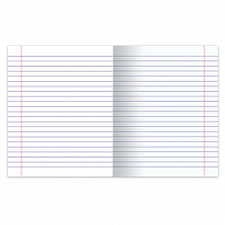 Тетрадь А5, 48 л., HATBER, скоба, линия, обложка картон, "LINE" (микс в спайке), 052332, 48Т5В2