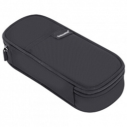 Пенал-органайзер BRAUBERG, 1 отделение, откидная планка, полиэстер, 22х10х6 см, "Total black", 273577