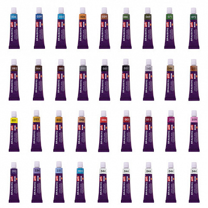 Краски акриловые художественные НАБОР 36 штук, 31 цвет по 12 мл в тубах, BRAUBERG ART DEBUT, 192294