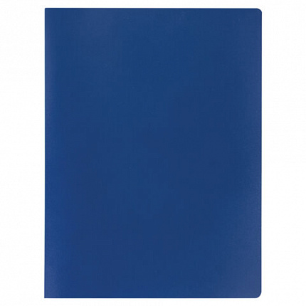 Папка с металлическим скоросшивателем STAFF, синяя, до 100 листов, 0,5 мм, 229224