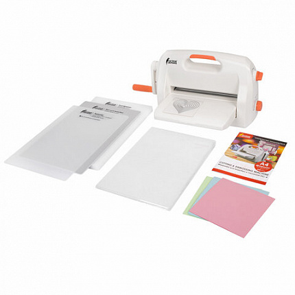 Машинка для вырубки и тиснения 210х300 мм с инструментами "ОС-4", формат А4, ОСТРОВ СОКРОВИЩ, 665679, 860-102-519