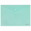 Папка-конверт с кнопкой А4, КОМПЛЕКТ 5 шт., пастельные цвета ассорти, BRAUBERG "PASTEL", 0,18 мм, 272866
