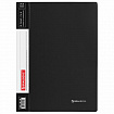 Папка на 2 кольцах BRAUBERG "Стандарт", 25 мм, черная, до 170 листов, 0,8 мм, 221616