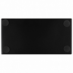 Подставка-органайзер BRAUBERG "Germanium", 4 секции, 160х80х110 мм, черная, металл, 237982