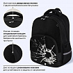 Рюкзак BRAUBERG SOFT, 2 отделения, 3 кармана, "Осколки", СВЕТЯЩИЙСЯ, 40х31х15 см, 274402