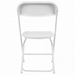 Стулья складные BRABIX "Golf CF-002", КОМПЛЕКТ 4 шт., белый каркас, пластик белый, 533031