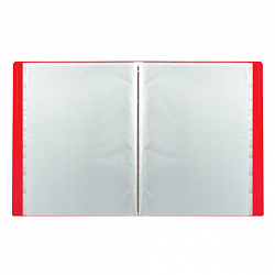 Папка 60 вкладышей STAFF, красная, 0,5 мм, 225706