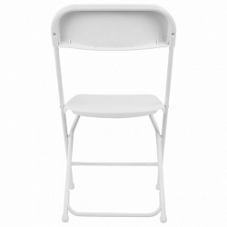 Стулья складные BRABIX "Golf CF-002", КОМПЛЕКТ 4 шт., белый каркас, пластик белый, 533031