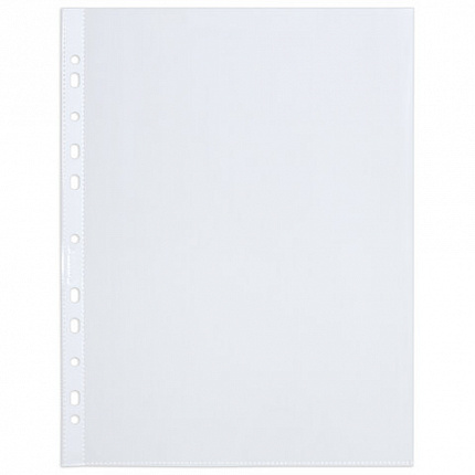 Папки-файлы перфорированные А4 BRAUBERG, КОМПЛЕКТ 200 шт., ПЛОТНЫЕ, гладкие, 45 мкм, 229663