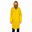 Дождевик плащ на кнопках, EVA, многоразовый прочный, чехол в комплекте, универсальный размер, желтый, SHAMAANI (ШАМААНИ), 610934