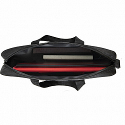 Сумка для документов STAFF MANAGER на молнии с карманом, полиэстер, черно-серый, 32х37х5 см, 270836