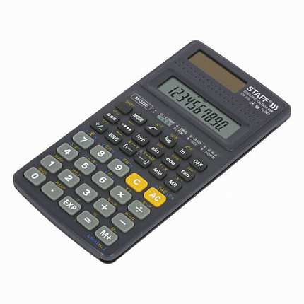 Калькулятор инженерный STAFF STF-310 (142х78 мм), 139 функций, 10+2 разрядов, двойное питание, 250279