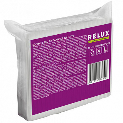 Ватные палочки 100 шт., RELUX, пакет, 1205