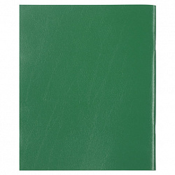 Тетрадь бумвинил, зеленый, А5, 96 л., скоба, офсет №1, белая бумага, клетка с полями, STAFF, 403417