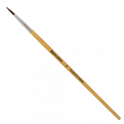 Кисть BRAUBERG, пони, круглая, № 3, 200189