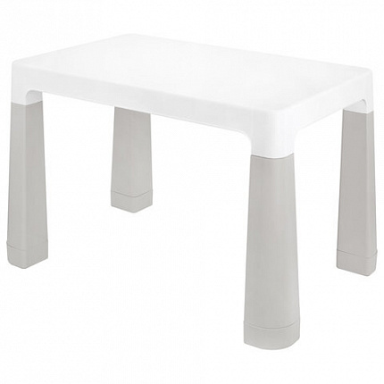 Стол детский + стул BRABIX KIDS CS-003, 2-7 лет, пластик белый + серый, 533292