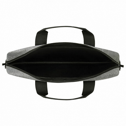 Сумка портфель HEIKKI PERSPECTIVE (ХЕЙКИ) с отд. для ноутбука 15,6", с карманом, серая, 29х40х7см, 272595