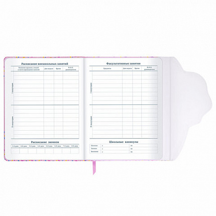 Дневник 1-11 класс 48 л., кожзам (твердая), магнитный клапан, ЮНЛАНДИЯ, "Мороженка", 106184