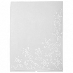 Клише для тиснения 3D "Цветочный узор" для Машинки ОС-5, 108х146 мм, ОСТРОВ СОКРОВИЩ, 663798, 862-010