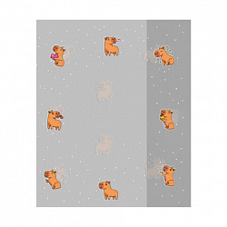 Обложки "CAPYBARAS" для тетрадей и дневников, КОМПЛЕКТ 10 шт., ПЛОТНЫЕ, 210х350 мм, 110 мкм, FUNSTER (ФАНСТЕР), 274087