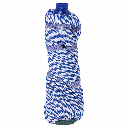 Насадка МОП для швабры самоотжимной скручивающейся 601471, микрофибра, 32 см, двуцветная, LAIMA, 601491