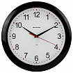Часы настенные TROYKATIME (TROYKA) 11100112, круг, белые, черная рамка, 29х29х3,5 см