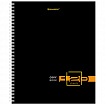 Тетрадь А5 120 л. BRAUBERG, гребень, клетка, твёрдая обложка, "Dark" (микс в спайке), 404450