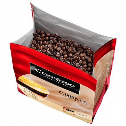 Кофе в зернах COFFESSO "Crema", 1 кг, 102486