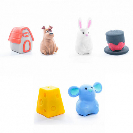 Игрушка-антистресс "ШЛЯПА, СЫР, ДОМИК" 6 см, ассорти 3 вида, дисплей, JOLLY JOT (ДЖОЛЛИ ДЖОТ), 665767