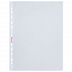 Папки-файлы перфорированные А4 BRAUBERG "PREMIUM", КОМПЛЕКТ 100 шт., матовые, 35 мкм, 273005