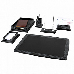 Набор настольный GALANT "Black Hawk" из дерева, 6 предметов, цвет "чёрный дуб", 238167