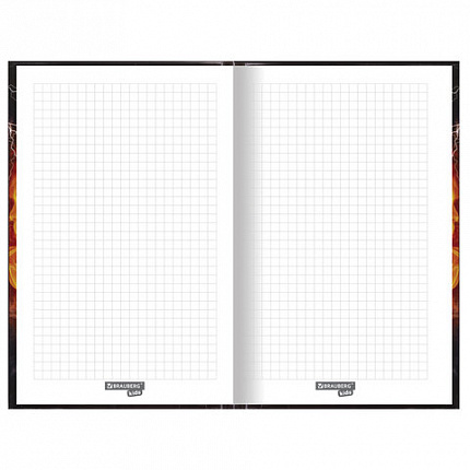 Блокнот А5 (134х206 мм), 80 л., твёрдый, клетка, BRAUBERG KIDS, "Футбол", 114419