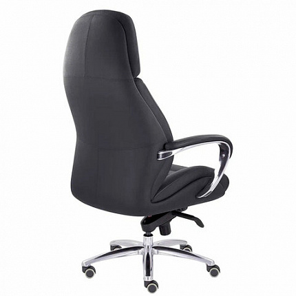 Кресло офисное "EPIK" A-181-G, мультиблок, натуральная кожа, черное