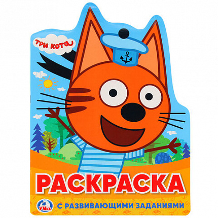 Книжка-раскраска с вырубкой в виде персонажа, "ЛИЦЕНЗИОННЫЕ СЮЖЕТЫ", ассорти, 210х285 мм, 16 страниц, УМКА