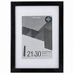 Рамка 21х30 см с паспарту 15х21 см небьющаяся, багет 20 мм, пластик, BRAUBERG "New Age", черная, 391275
