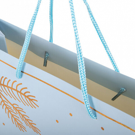 Пакет подарочный (1 шт.) новогодний, 33x13x45 см, "Сказочный Новый Год", голография, ЗОЛОТАЯ СКАЗКА, 592428