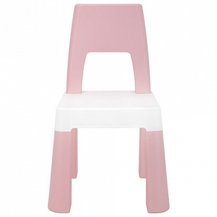 Стол детский + стул BRABIX KIDS CS-003, 2-7 лет, пластик белый + розовый, 533291