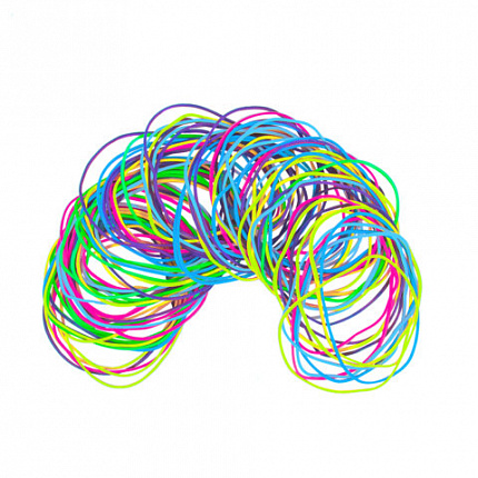 Резинки банковские TPR универсальные, диаметр 60 мм, 50 г, ЯРКИЕ ЦВЕТА, BRAUBERG SPECIAL, 440190