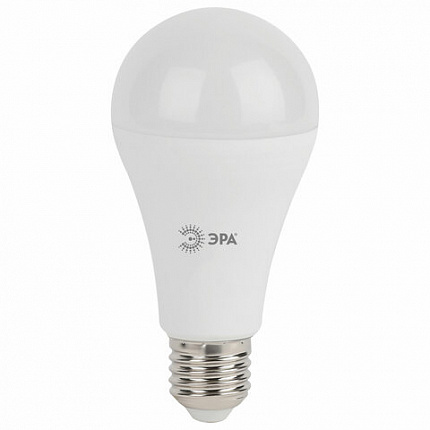 Лампа светодиодная ЭРА STD, 19 (160) Вт, цоколь E27, груша, нейтральный белый свет, 35000 ч., LED A65-19W-840-E27, Б0031703