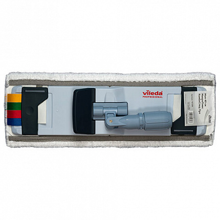 Насадка МОП плоская 40 см, VILEDA PROFESSIONAL "МикроПлюс Комби", уши (ТИП УВ) микрофибра / скраб, 167298