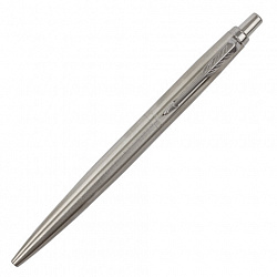 Ручка шариковая PARKER "Jotter XL Monochrome Stainless Steel CT", корпус серебристый, сталь, синяя, 2122756