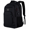 Рюкзак HEIKKI SECURE (ХЕЙКИ) универсальный, отделение для ноутбука, черный, 46x31x19 см, 273894