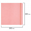 Скетчбук, слоновая кость 140 г/м2 200х200 мм, 80 л., КОЖЗАМ, резинка, BRAUBERG ART CLASSIC, пастель розовый, 116880