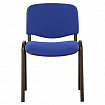 Стул для персонала и посетителей BRABIX "Iso CF-005", черный каркас, ткань синяя с черным, 531974