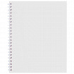 Тетрадь А5 96 л., HATBER, гребень, клетка, Soft-touch ламинация, SoloMatte "Арктический белый", 092868, 96Т5лВ1гр