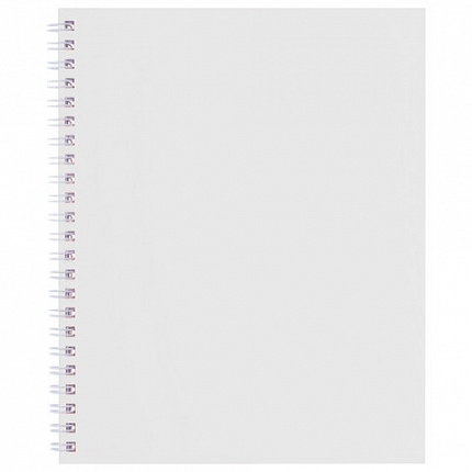 Тетрадь А5 96л. HATBER гребень, клетка, Soft-touch ламинация, SoloMatte_Арктический б, 96Т5лВ1гр
